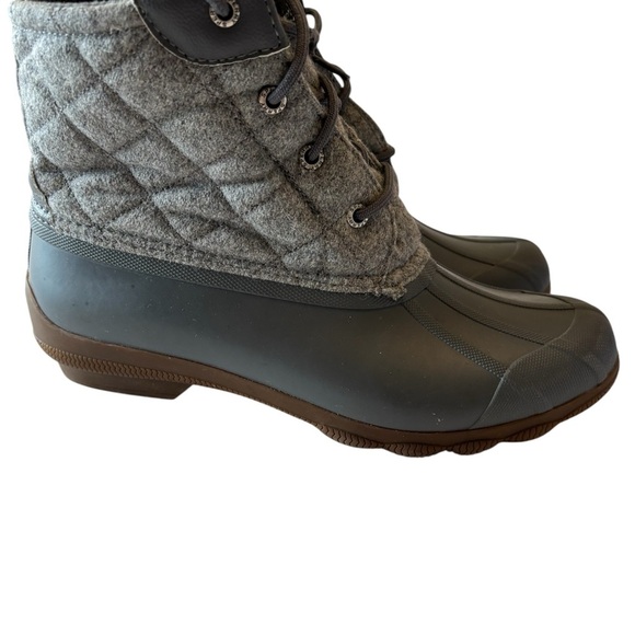 Sperry Saltwater Duck Ankle Boots Women’s 9 Waterproof Wool Blend Upper - Picture 1 of 8